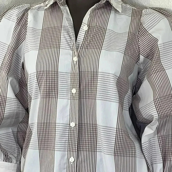 A NEW DAY Long Sleeve  Button Down Long Tunic Shirt Dress Women Size XS - Picture 4 of 14